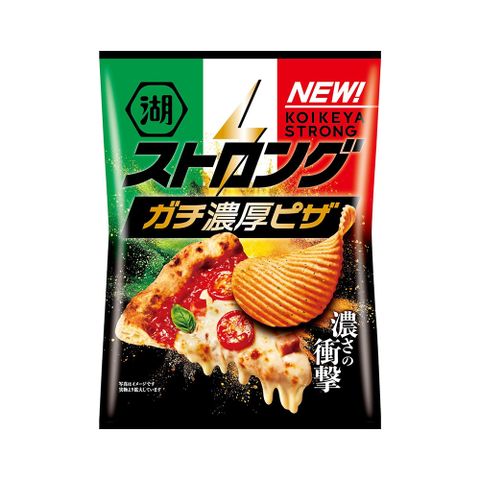 披薩大眾喜愛口味日本湖池屋 濃厚披薩風味厚切洋芋片52g