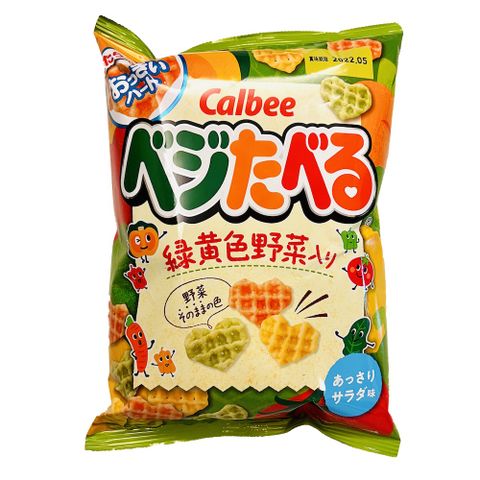 Calbee 卡樂比心型野菜餅 [三色沙拉] 50G