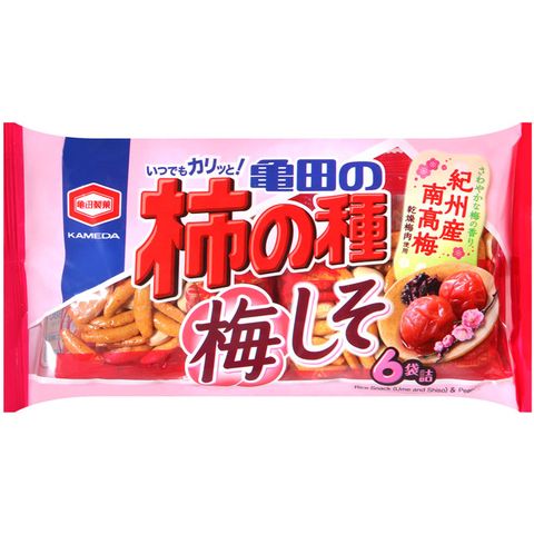 龜田 柿種米果6袋入-紫蘇梅風味 (164g)