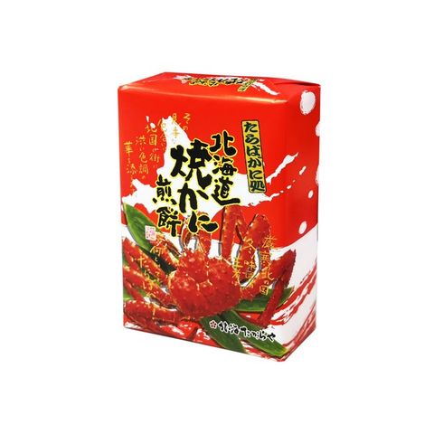 日本 北海道限定 帝王蟹餅仙貝 14入/盒 2盒組