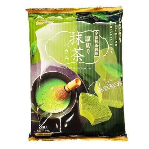 丸金 宇治抹茶風味厚切年輪蛋糕 [8入裝] 168G