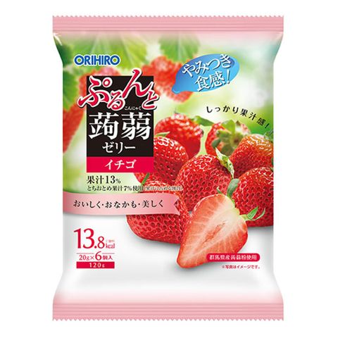 ★超夯果凍日本Orihiro 蒟蒻果凍-草莓味(120g)X2