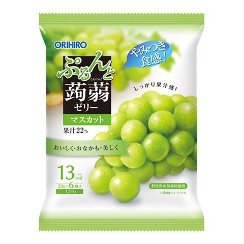 ★超夯果凍日本Orihiro 蒟蒻果凍-白葡萄味(120g)
