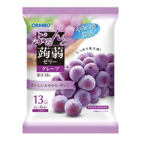 ★超夯果凍日本Orihiro 蒟蒻果凍-葡萄味(120g)