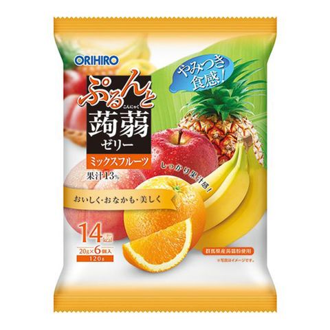 ★日本超夯果凍日本Orihiro 蒟蒻果凍-綜合水果味(120g)