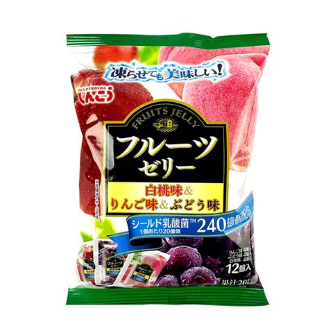 日本大阪 急凍果露 - 蘋果&amp;水蜜桃&amp;葡萄風味216g