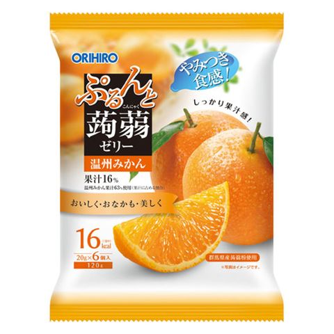 ★日本超夯果凍日本Orihiro 蒟蒻果凍-蜜柑味(120g)