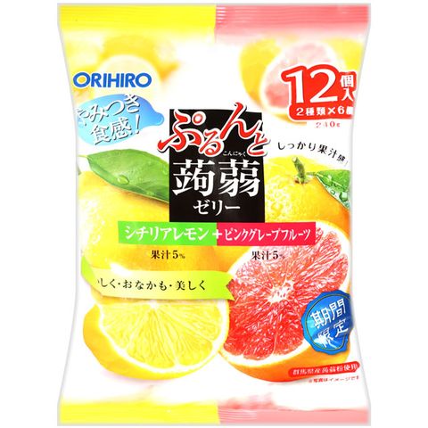 ORIHIRO 蒟蒻果凍-檸檬&amp;葡萄柚 (240g)