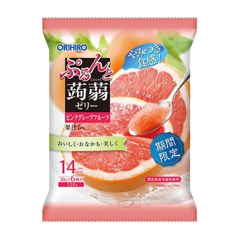 ★日本超夯果凍日本Orihiro 蒟蒻果凍-葡萄柚味(120g)