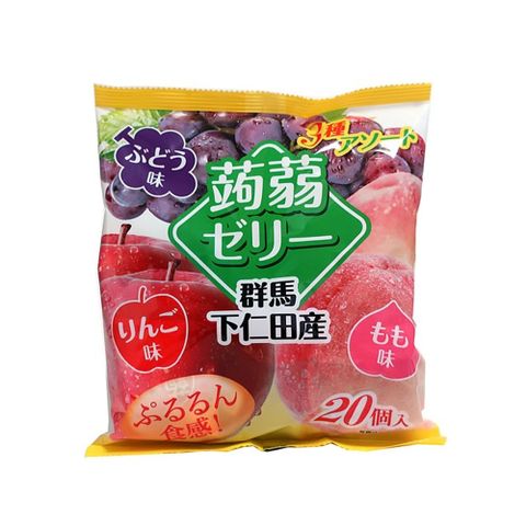日本MAMA  蒟蒻果凍-(葡萄,蜜桃,蘋果)288g