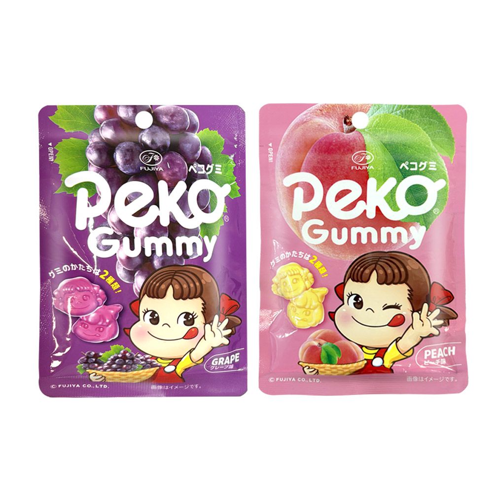 不二家 PEKO造型QQ糖 葡萄/蜜桃-口味任選(50g)