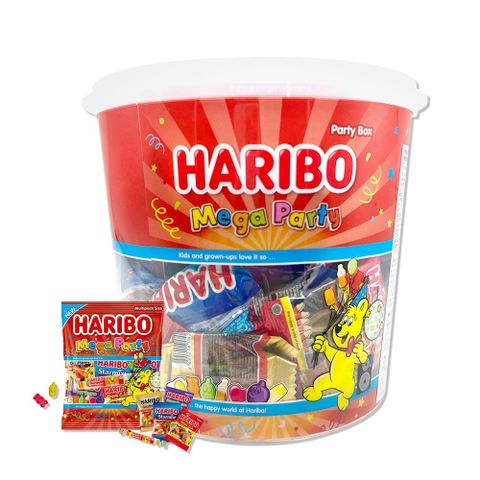 HARIBO 哈瑞寶 無敵派對桶Q軟糖 1000g