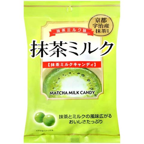 秋山製菓 抹茶牛奶風味糖 (80g)