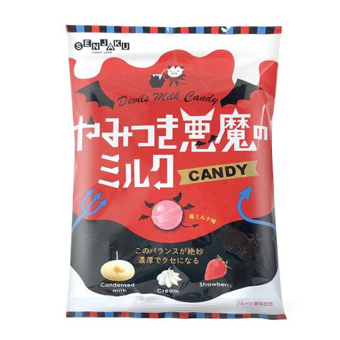 SENJAKU 扇雀飴 惡魔草莓牛奶風味糖(50g)