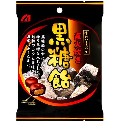 桃太郎製菓  直火夾心黑糖飴 (77g)