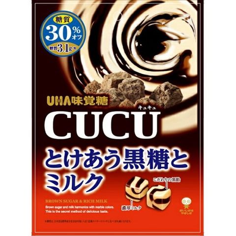 UHA 味覺糖 味覺CUCU糖-黑糖牛奶風味 78.4公克(含包裝80公克)