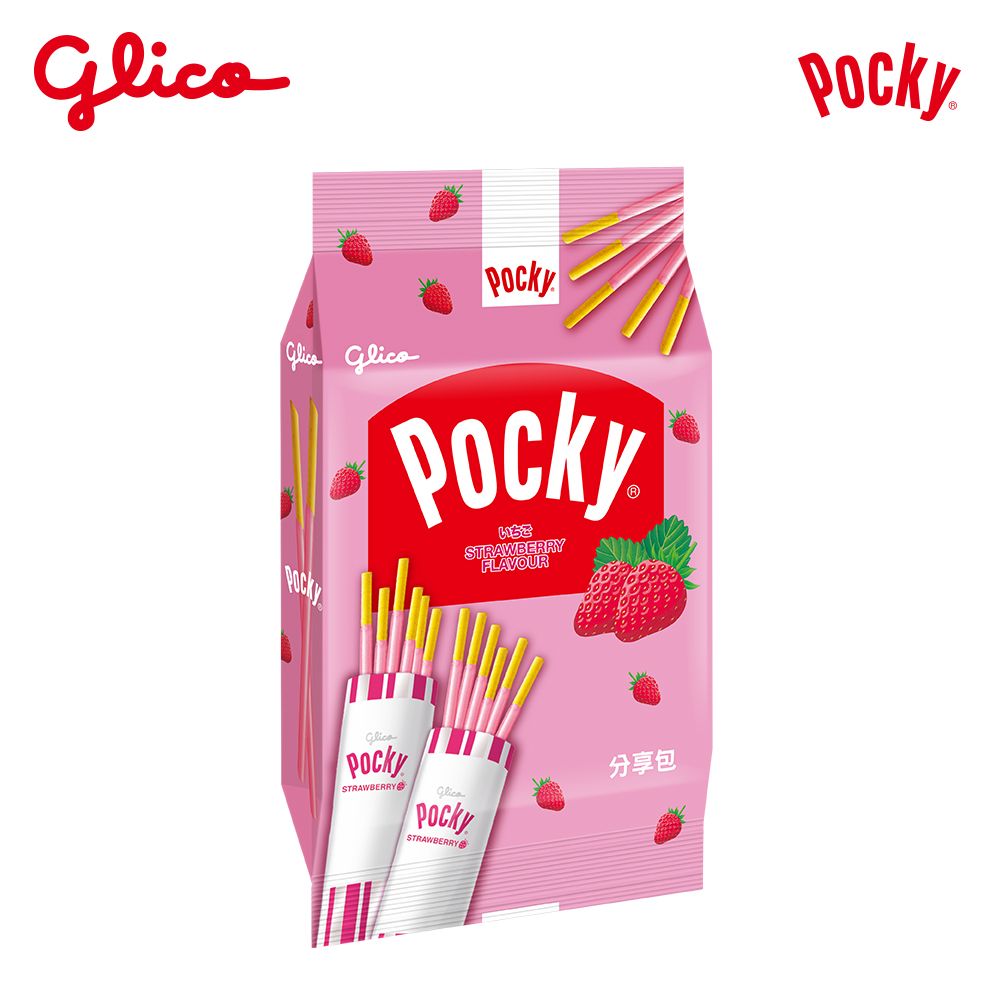Glico 格力高 Pocky百奇 餅乾棒分享包 (巧克力/草莓/牛奶)