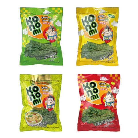Konomi相撲手脆紫菜32g(原味.辣味山葵風味.綠咖哩風味)