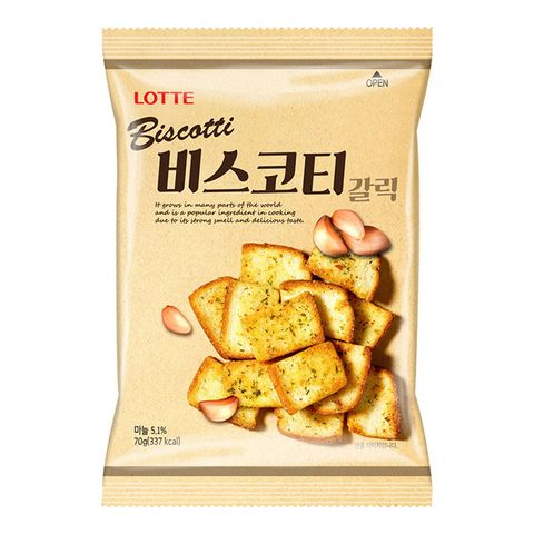 LOTTE 樂天 大蒜麵包餅(70g)