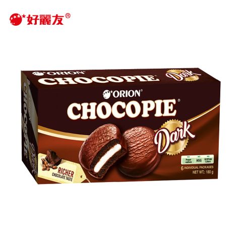 【好麗友】黑巧克力派180g