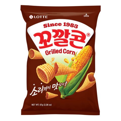 韓國樂天 玉米脆角-烤玉米味(67g)