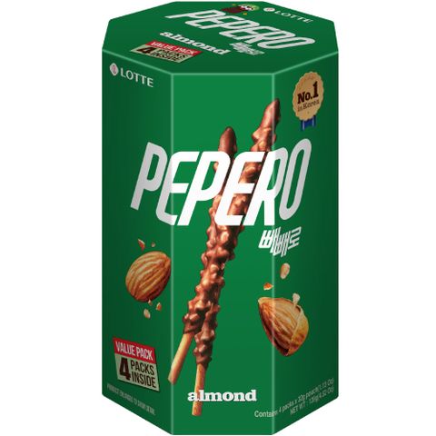 PEPERO杏仁巧克力口味餅乾棒分享盒