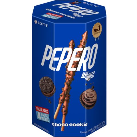 PEPERO黑餅乾巧克力口味餅乾棒分享盒
