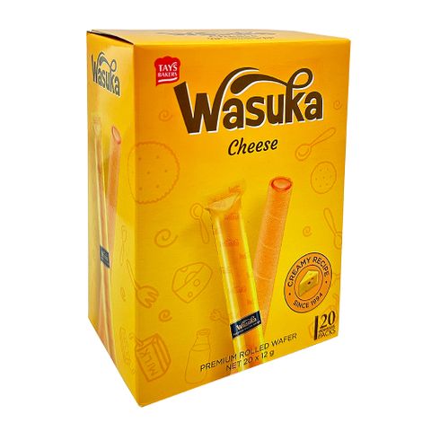 【Wasuka】爆漿頂級起司威化捲 240g