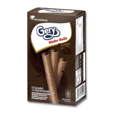 Gery芝莉280G捲心酥(黑巧克力)