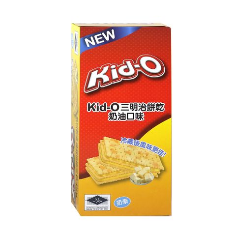 KID-O 三明治餅乾 奶油口味-10入盒裝(170g)