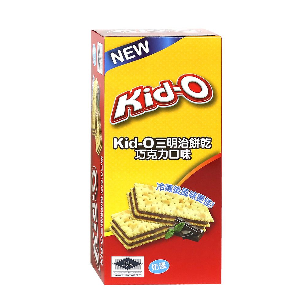 MEIJI 明治 KID-O 三餅乾 巧克力口味-10入盒裝(170g)