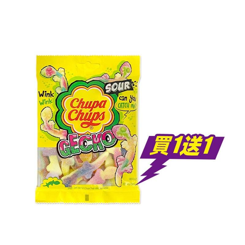 Chupa Chups 加倍佳 壁虎造型-酸甜軟糖90gx2