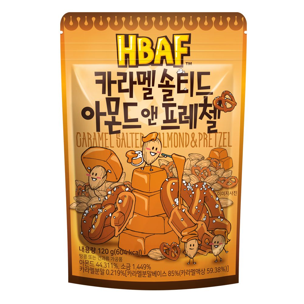 HBAF  焦糖杏仁果與蝴蝶餅(120g)