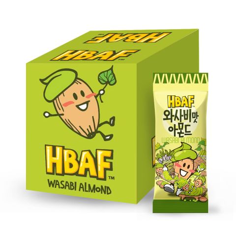 HBAF 杏仁果-山葵味單盒裝12包(360g)