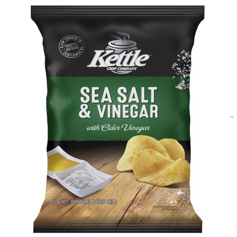 紐西蘭 Kettle 洋芋片-海鹽酸醋風味(150g)