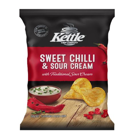 紐西蘭 Kettle 洋芋片-甜辣酸奶洋蔥風味(150g)