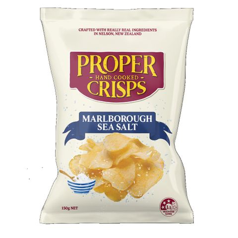 紐西蘭Proper Crisps-馬爾伯勒海鹽洋芋片(150g)