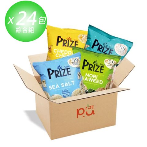 Prize 派姿 爆米片24包任選組(20g/包) - 4種口味 海苔 起司 海鹽 酸奶
