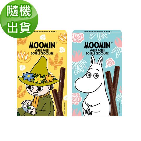 Moomin 嚕嚕米 可可夾心威化捲心酥100g(隨機出貨)