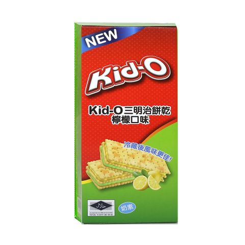 KID-O 三明治餅乾 檸檬口味-10入盒裝(170g)