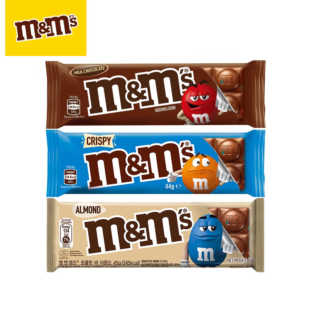 M&M'S 【M&MS】精選片裝糖衣巧克力 12入