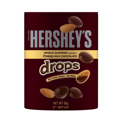 《好時 Hersheys》Drops杏仁夾餡牛奶巧克力(60g)