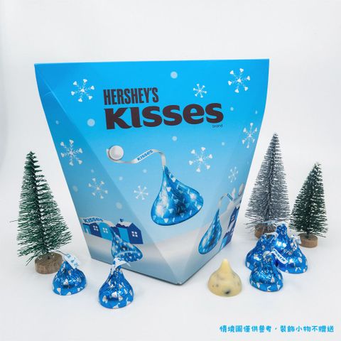 HERSHEY'S 《白色鑽石造型禮盒》 好時kisses巧酥可可風味水滴 103.5g