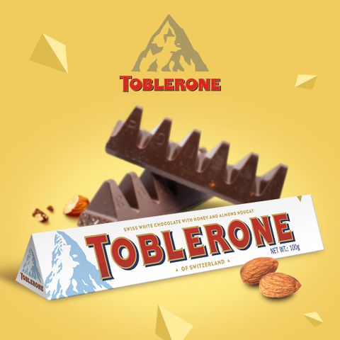 【TOBLERONE】瑞士三角白巧克力100g