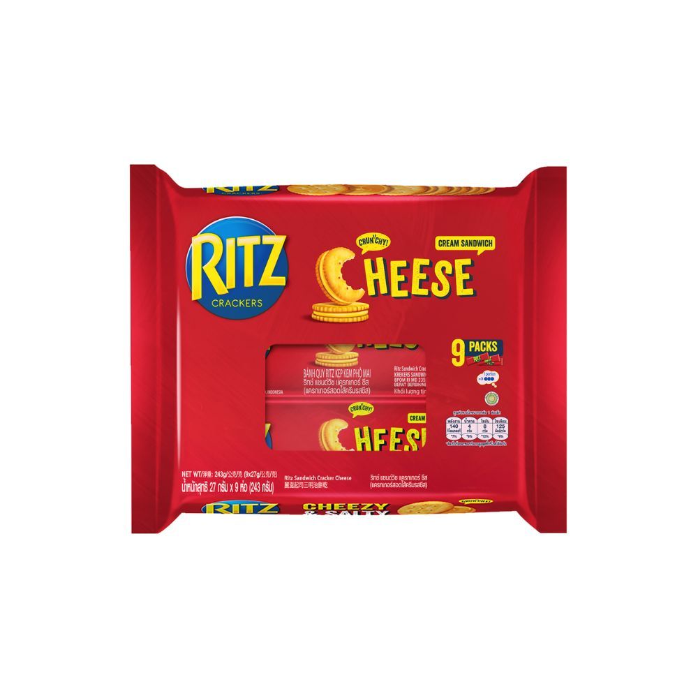 RITZ 麗滋 三明治餅乾 隨手包 9小包/袋(起司/檸檬)