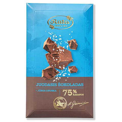【立陶宛國寶級巧克力】露特 海鹽黑巧克力 90g