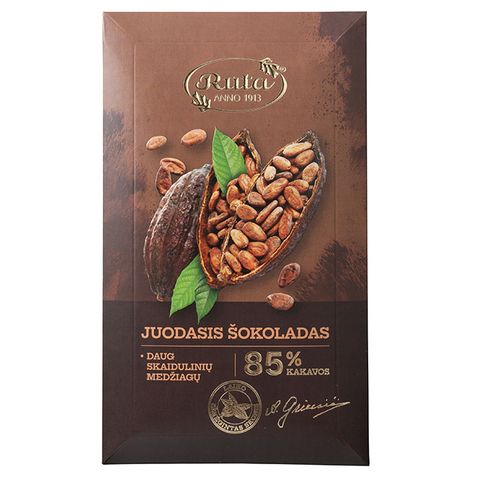 【立陶宛國寶級巧克力】露特 85%經典黑巧克力 90g