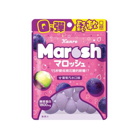 《甘樂 Kanro》日本甘樂Marosh軟糖-哈密瓜汽水口味(46g)