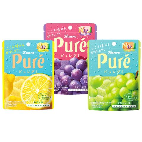 Kanro 甘樂 日本 Pure鮮果實軟糖 (56g)