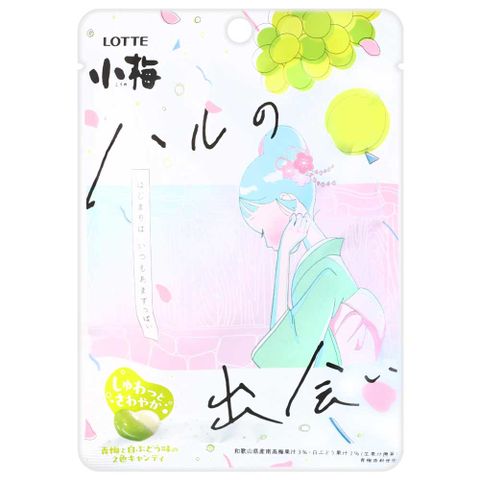 LOTTE 小梅白葡萄風味糖 (59.8g)